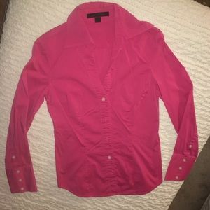 Express Design Studio Fitted Long Sleeve Shirt